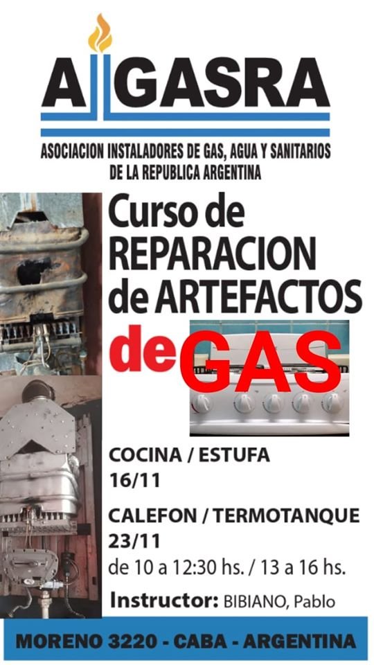 Reparación de Artefactos a gas